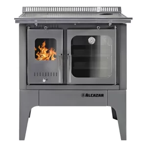Cocina a Leña Europea S800 Gris Alcázar