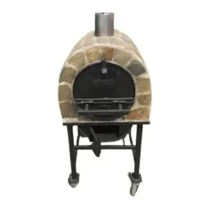 Horno a Leña 60L Revestimiento Piedra Laja